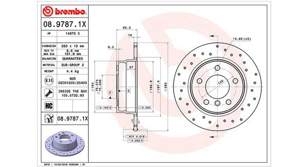 MAGNETI MARELLI Bremžu diski 360406004802